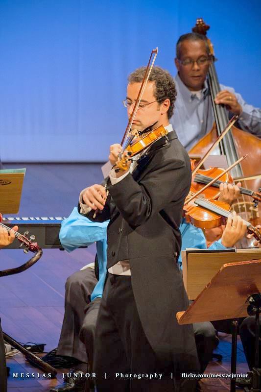 Fagner Magrinelli Rocha with his violin